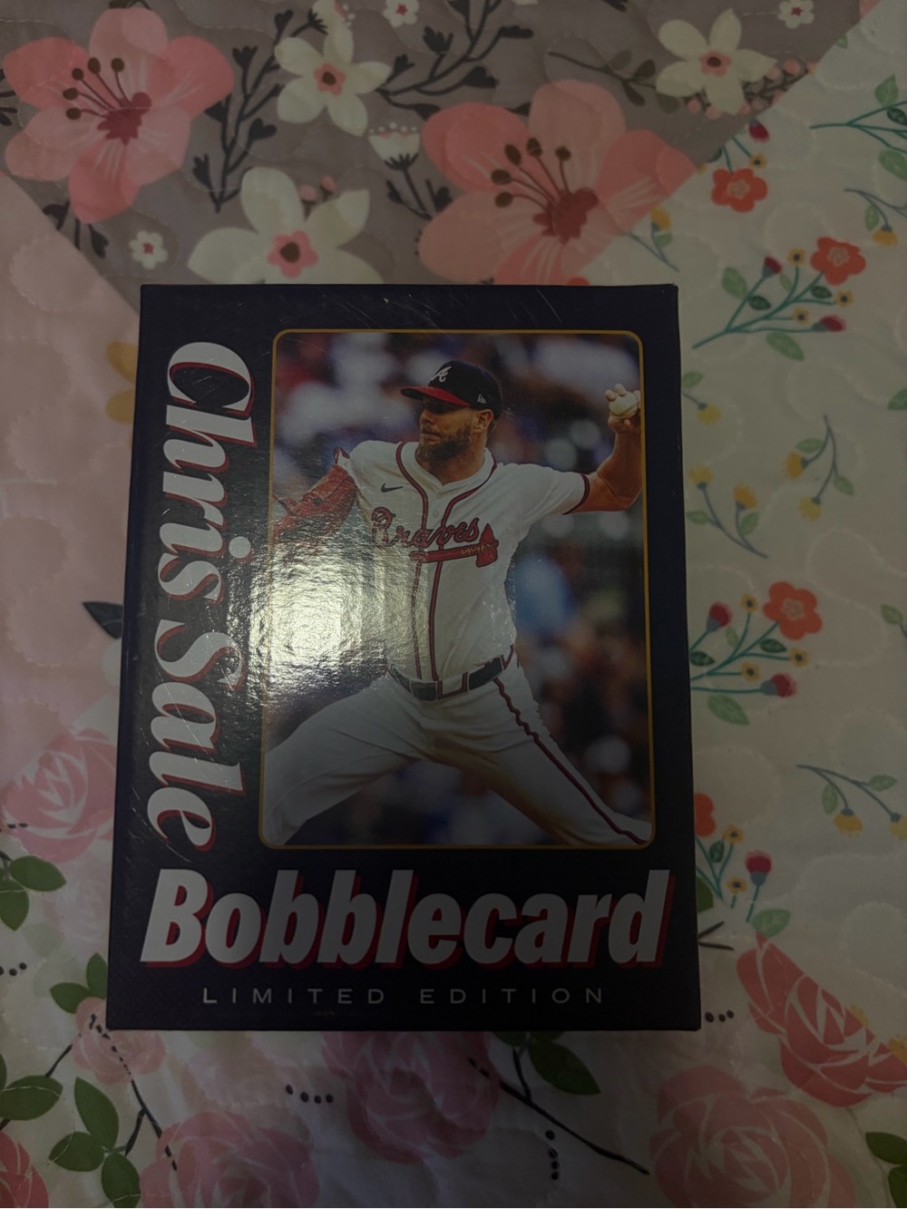 Chris Sale Atlanta Braves Bobblecard Box - Navy & White